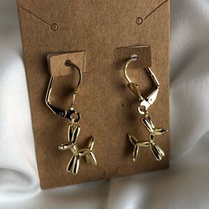 New 18K Gold Filled Puppy Earrings